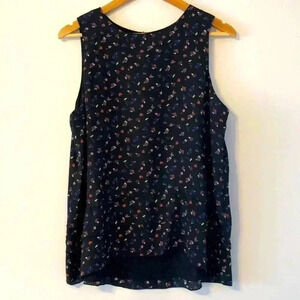 Emma & Olivia Sleeveless Floral Print Blouse